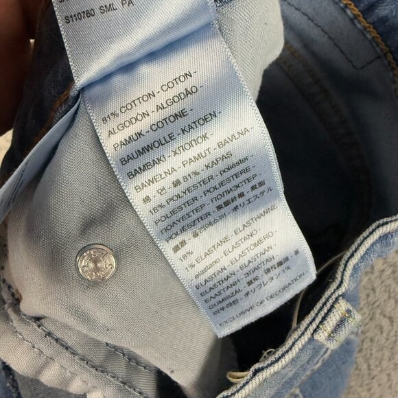 Levis Jeans Womens 32 Blue 725 Bootcut High Rise Light Wash Stretch Denim 32x29 - Picture 6 of 9